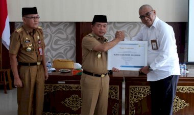 Bupati Merangin Terima Piagam Penghargaan dari PLN