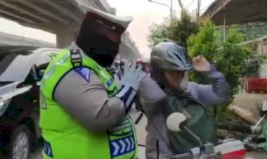 Mulai Senin Ini, Pelanggaran PSBB Wajib Isi Surat Pernyataan Polisi