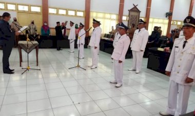 Ucapkan Selamat Hari Kartini, Bupati Bungo Mashuri Lantik Rio se-Kecamatan Tanah Sepenggal Lintas