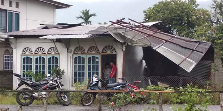 Puting Beliung Hantam Koto Majidin Hilir Kerinci, Satu Rumah Rusak