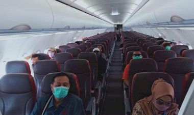 Begini Physical Distancing dalam Pesawat Lion Air Grup