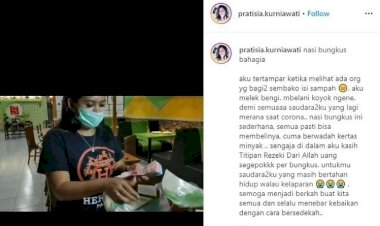 Bukan Prank! Suami Istri di Pasuruan Ini Bagi-bagi Nasi Bungkus, Tapi Isinya....
