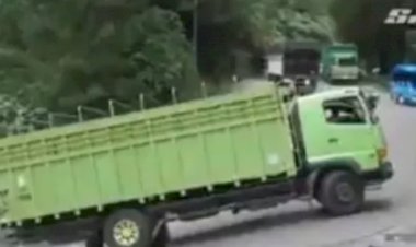 Viral Truk Tak Sanggup Daki Tanjakan Hanya Ada di Daerah Ini, Reaksi Bapak Ini Bikin Geli