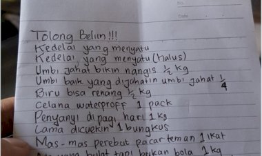 Diminta ke Pasar oleh Sang Istri, Daftar Belanjaan Pria Ini Malah Bikin Pusing