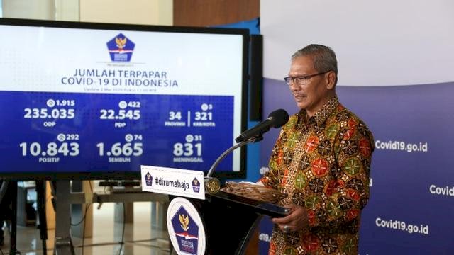 Pasien Positif Corona di Indonesia Hari Ini 4 Mei 2020 Naik 395 Kasus, Jambi?