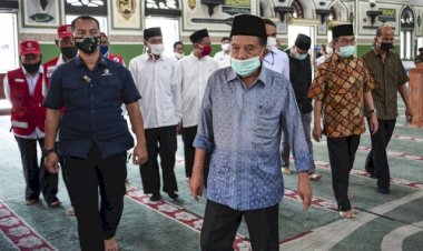 Begini Protokol Kesehatan di Masjid Al Azhar Jakarta Sebelum Sholat Jumat, Dihadiri JK dan Jimly Asshiddiqie