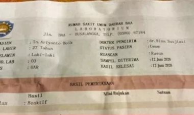 Aneh, Hasil Rapid Tes Pemuda di Nusa Tenggara Ini Kok Jadi Reaktif Hamil?