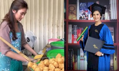 Amanda Nurani, Penjual Tahu Cantik Viral dan Kini Dia Lulus S2