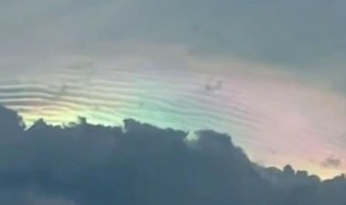 Viral Penampakan Warna-warni di Langit Medan Sebelum Hujan