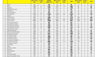 Update Corona Jambi 19 Juli, Pasien Sembuh Bertambah 3 Orang