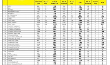 Update Corona Jambi 30 Juli, Pasien Meninggal Bertambah 2