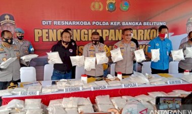Kerjasama PDRM Malaysia, Polda Babel Kejar Jaringan Penyelundupan Sabu-sabu 200 Kg