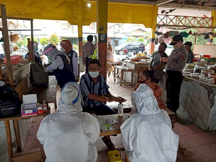 Rapid Test Masal di Pasar Tanjab Barat, Pedagang Sempat Ajukan Protes