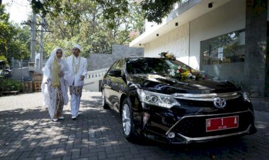 Heidy-Danu, Pengantin Pertama Pakai Mobil Dinas Wali Kota Semarang