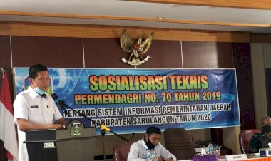 Pemkab Sarolangun Gelar Sosialisasi Permendagri NOMOR 70 Tahun 2019