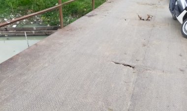 Pak Bupati, Jembatan di Tanjungpauh Mudik Kerinci Rusak Parah