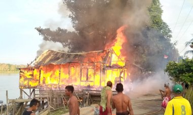 Kebakaran Hebat di Londrang Muarojambi, Satu Korban Meninggal Dunia dan Tiga Luka Bakar