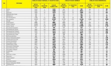 Melonjak Tajam, Pasien Positif Bertambah 21 Orang, Pasien Meninggal Bertambah 1 di Jambi