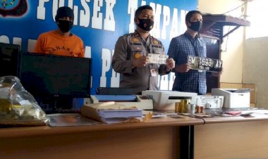 Polisi Tampan Pekanbaru Ringkus Dedengkot Sindikat Pemalsu STNK Antar Pulau
