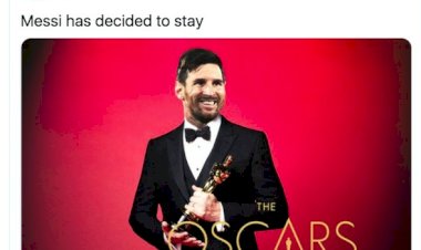 Belasan Meme Messi di Media Sosial Gegara Bertahan di Barcelona