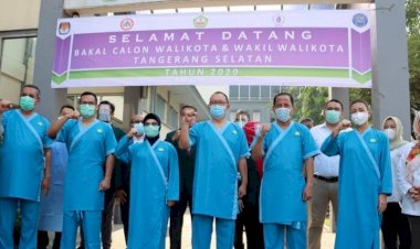 Tiga Paslon Pilkada Tangsel Lakukan Pemeriksaan Kesehatan