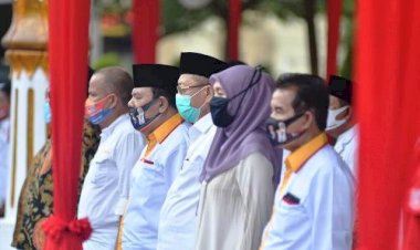 Deklarasi Pilkada Sehat, Haris- Sani Diwakili Tim, Fachrori Diwakili Syafril, CE-Ratu Hadir Lengkap