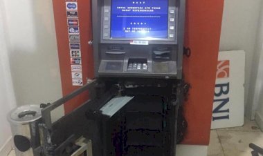 Gunakan Mesin Las, Perampok Bobol ATM BNI di Paalmerah Kota Jambi