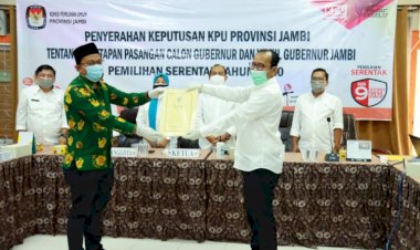 Sah!!! KPU Tetapkan 3 Paslon di Pilgub Jambi, Subhan: Besok Pengambilan Nomor Urut
