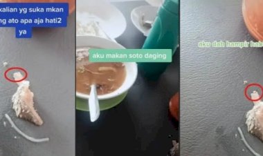 Gimana Rasanya? Soto Habis Semangkuk Ternyata Ada Sesuatu di Dagingnya