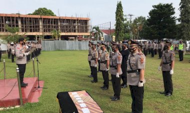 Sejumlah Pejabat Polres Bungo Dirotasi, Kapolres Pimpin Sertijab