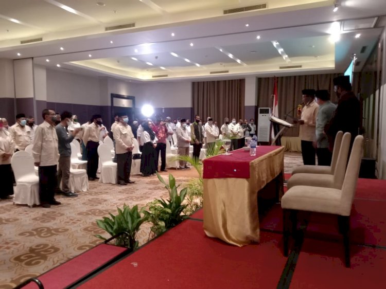 Madel Hadiri Pelantikan Tim Pemenangan Haris- Sani di Kota Jambi