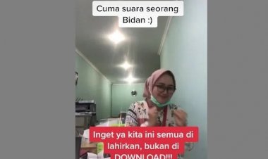 Sambil Joget Tiktok, Bidan Ini Kasih Jawaban Menohok Terkait Omnibus Law: Kita Ini Semua Dilahirkan, Bukan di Download!