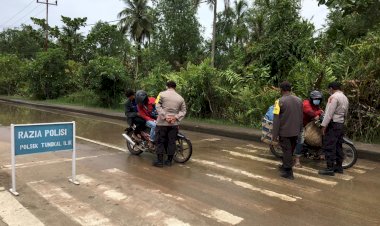 Kesadaran Masyarakat Gunakan Masker Masih Kurang, Polisi di Tanjab Barat Ini Berikan Sanksi Sosial