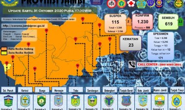 Alhamdulillah Tidak Ada Penambahan Pasien Positif Hari Ini, dan 12 Pasien Corona Merangin Dinyatakan Sembuh