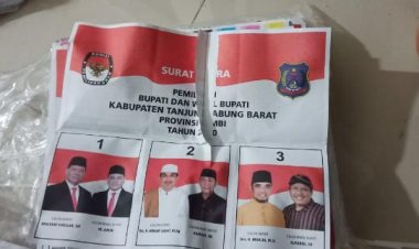 Ribuan Surat Suara Pilgub & Pilbup di Tanjab Barat Rusak, Ini Penjelasan KPU