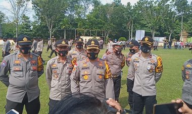 Jangan Coba-coba Buat Rusuh Saat Pilkada di Muarojambi, Ratusan Personel Polisi Sudah Diterjunkan