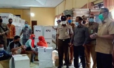 Inspeksi Logistik, Pjs Bupati Bungo Pastikan Kesiapan Pilkada