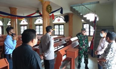 Saat Kapolres Bungo Sosialisasi Prokes: Kami Datangi Gereja & Semoga Natal Jauh dari Covid-19