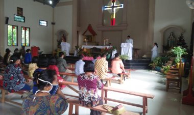 Ibadah Natal di Perbatasan Jambi, Gunakan Protokol Kesehatan & Tetap Meriah