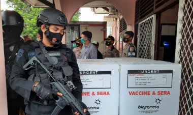 Vaksin Sinovac Tahap II Dikawal Satgas Aman Nusa