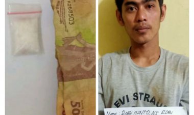 Lagi Transaksi Narkoba depan Sekolah, Robi Terkejut Saat Diringkus Polisi Bungo