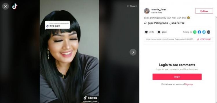 Viral Cewek Ini Mirip Banget Julia Perez di TikTok