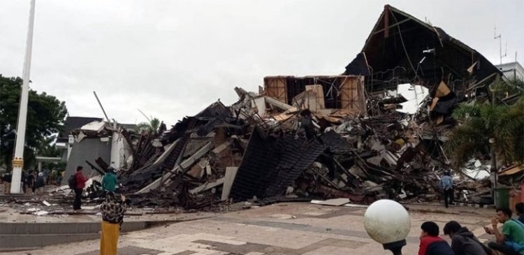 Gempa Majene dan Mamuju, Kantor Gubernur Sulbar Hancur dan Bikin Porak-poranda