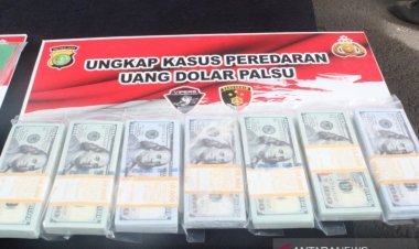 Polres Tangerang Selatan Amankan Uang Palsu Dolar Rp2,13 Miliar dari Sindikat