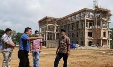 Mewah Bak Istana dan Difasilitasi Lift, Kantor Bupati Merangin akan Ditempati 2023 Mendatang