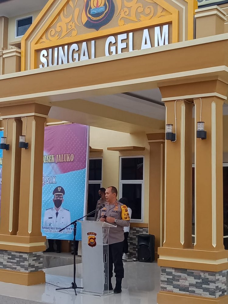 Dibangun dengan Anggaran Rp 2,9 Miliar, Mapolsubsektor Sungaigelam Berdiri Megah