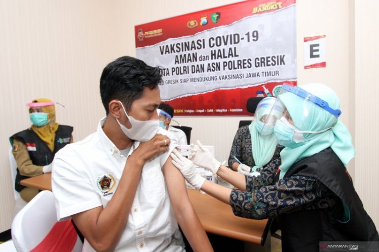 42 Wartawan di Gresik Divaksin COVID-19