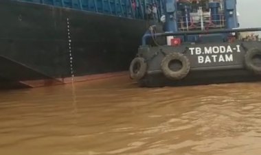 Satu ABK Terjatuh dari Tongkang di Muarojambi, Ini Identitasnya