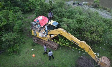 Sembunyi di Merangin, 5 Unit Excavator Asal Pelepat Bungo Ini Diamankan Polisi
