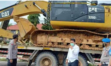 Razia PETI Tim Gabungan Temukan Alat Berat, Polres Bungo Cari Pemiliknya